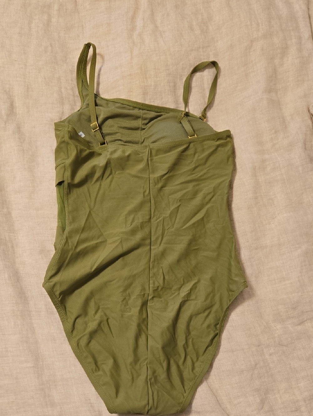 Womens Blue Rod Beattie Olive Green One-Piece Swimsuit Sz 8 NWOT - Picture 3 of 4